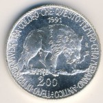 Италия, 200 лир (1991 г.)