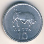 Греция, 10 лепт (1976–1978 г.)