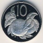 Острова Кука, 10 центов (1972–1983 г.)