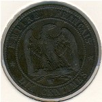 Франция, 10 сентим (1853–1857 г.)