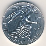 Vatican City, 10 lire, 1985