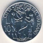 Vatican City, 10 lire, 1988