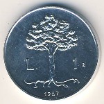 San Marino, 1 lira, 1987