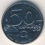 San Marino, 50 lire, 1991