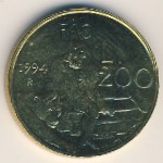 San Marino, 200 lire, 1994