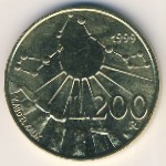 San Marino, 200 lire, 1999