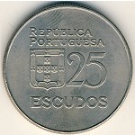 Portugal, 25 escudos, 1977–1978
