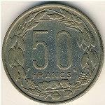 Экваториальные Африканские Штаты, 50 франков (1961–1963 г.)