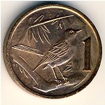 Каймановы острова, 1 цент (1987–1990 г.)