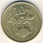 Cyprus, 10 cents, 1983