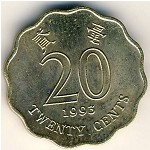 Гонконг, 20 центов (1993–1998 г.)