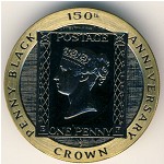 Isle of Man, 1/2 crown, 1990