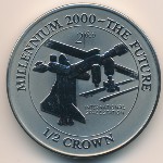Isle of Man, 1/2 crown, 2000
