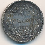 Франция, 1 франк (1832–1846 г.)