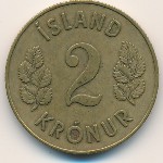 Iceland, 2 kronur, 1958–1966