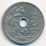 Belgium, 5 centimes, 1904–1907