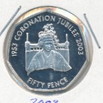 Jersey, 50 pence, 2003