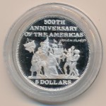 Багамские острова, 5 долларов (1991 г.)