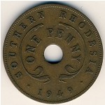 Южная Родезия, 1 пенни (1949–1952 г.)