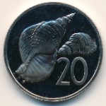 Острова Кука, 20 центов (1976–1979 г.)