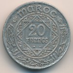 Morocco, 20 francs, 1928–1933