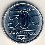 Brazil, 50 centavos, 1989–1990