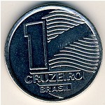 Brazil, 1 cruzeiro, 1990