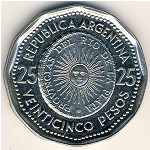 Argentina, 25 pesos, 1964–1968