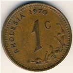 Родезия, 1 цент (1970–1977 г.)
