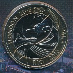 Great Britain, 2 pounds, 2012