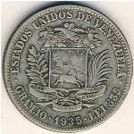 Venezuela, 2 bolivares, 1902–1936