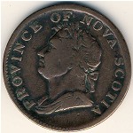 Новая Шотландия, 1/2 пенни (1832 г.)