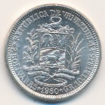 Venezuela, 2 bolivares, 1960–1965