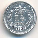 Великобритания, 1 1/2 пенса (1838–1870 г.)