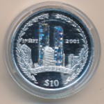 Виргинские острова, 10 долларов (2002 г.)