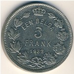 Belgium, 5 francs, 1930–1933