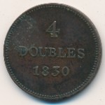 Guernsey, 4 doubles, 1830–1858