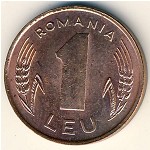 Romania, 1 leu, 1993–2006