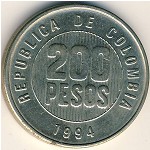 Colombia, 200 pesos, 1994–2012