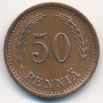 Finland, 50 pennia, 1940–1943