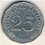 Bolivia, 25 centavos, 1971–1972