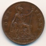 Great Britain, 1 penny, 1928–1936