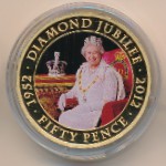 Jersey, 50 pence, 2011