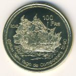 Остров Жуан-ди-Нова, 100 франков (2013 г.)