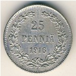 Finland, 25 pennia, 1872–1917