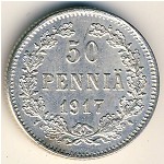 Finland, 50 pennia, 1917