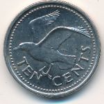 Барбадос, 10 центов (2007–2012 г.)
