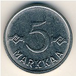 Finland, 5 markkaa, 1953–1962