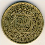 Morocco, 50 francs, 1951