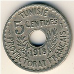 Тунис, 5 сентим (1918–1920 г.)